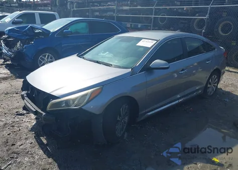 2015 Hyundai Sonata Sport z USA, uszkodzony, nr VIN 5NPE34AF0FH090432